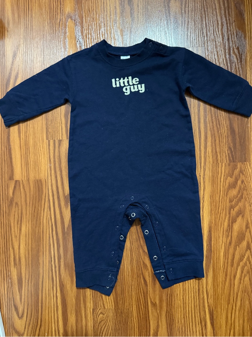 Navy Baby One-Piece Romper